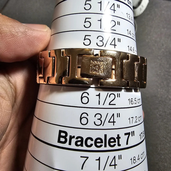 Anne Klein Women's AK-2208CHGB Crystal Accented Mesh Bracelet Watch Working show - Picture 9 of 9